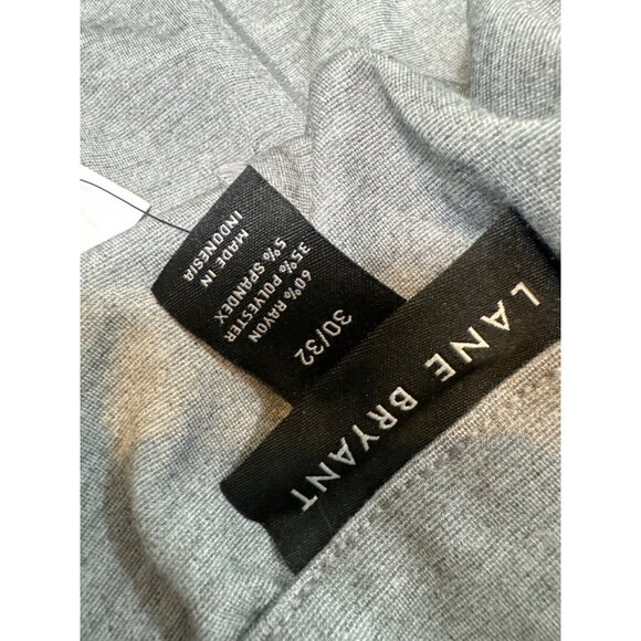 Lane Bryant Ponte Ankle Mid-Rise Pants Size 30/32 Gray - Picture 7 of 7